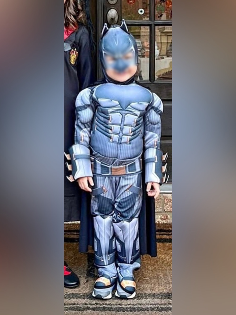 Batman Superhero Armor Kids Costume with Cape